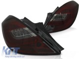 Set de stopuri LED de tuning potrivit pentru Opel Corsa D 04.2006-2014 3 usi rosu/fumat, stanga si dreapta Performance AutoTuning