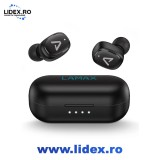 Casti fara fir, LAMAX, Dots3 Play Bluetooth 5.3, TWS, Negru