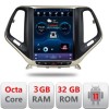 Navigatie Jeep Cherokee 2016-2020 tip tesla radio gps internet 8 Core 3+32 4G carplay android auto kit-tesla-cherokee17 CarStore Technology