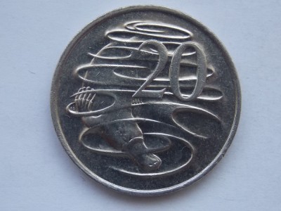 20 CENTS 1981 AUSTRALIA foto