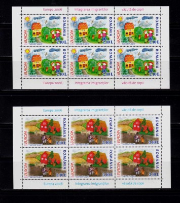 ✅RO 2006 LP 1718a &amp;quot;Europa 2006- Integrarea imigrantilor &amp;quot;,minicoli 6 serii,MNH foto