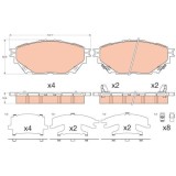 TRW set placute frana, frana disc