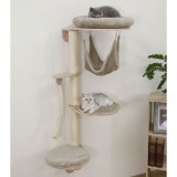 Kerbl Ansamblu pentru pisici de perete Dolomit Grappa gri taupe 158 cm