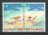 San Marino 1998 Mi 1803/04 - A 50-a aniversare a Declaratiei Drepturilor Omului, Nestampilat