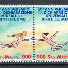 San Marino 1998 Mi 1803/04 - A 50-a aniversare a Declaratiei Drepturilor Omului