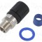 Conector final drept metric exterior HelaGuard negru HellermannTyton M16 IP68