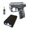 Kit Autoaparare: Pistol Walther PDP cu Spray Piper Jet + Electrosoc cu Lanterna, 3800kV, UMAREX Germania