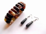 Set bratara si cercei cu agate 43057