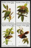 Palau 1989 - Păsări, serie neuzata