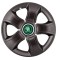 Set 4 Capace Roti Bis Negru R14, pentru Skoda Verde