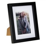 Ramă Foto, Model 10x15cm, Culoare Negru, Material Lemn și Sticlă, Oem