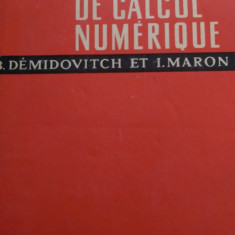 Elements de calcul numerique Demidovitch, Maron 1973