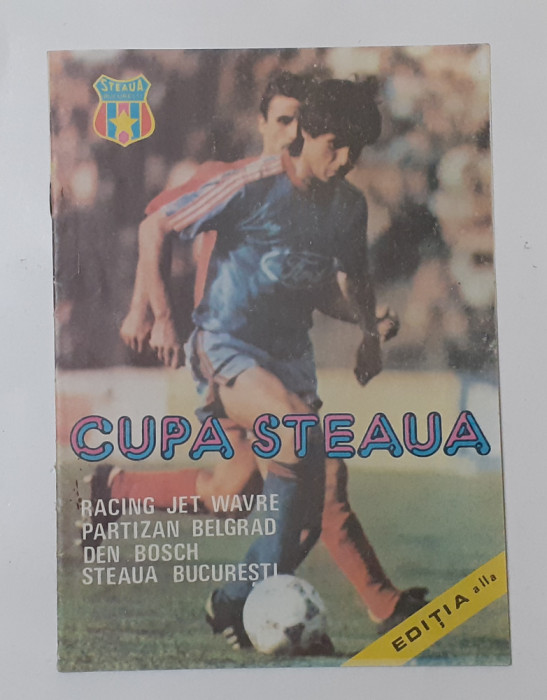 Program Fotbal Cupa STEAUA BUCURESTI Editia a II-a 1988 CU MINIPOSTER