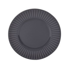 Farfurie pentru servire,Portelan,Gri inchis,19 cm