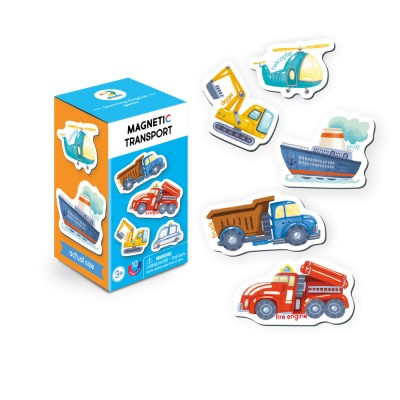 Set magnetic - Invat mijloacele de transport in lb. engleza foto