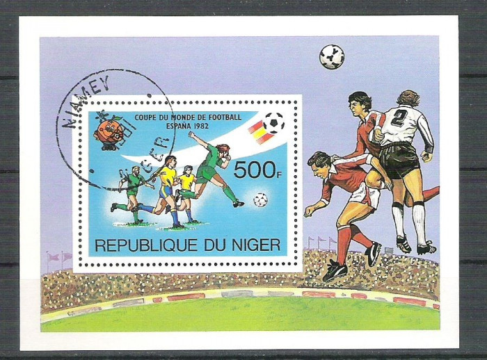 Niger 1981 Sport, perf. sheet, used P.004