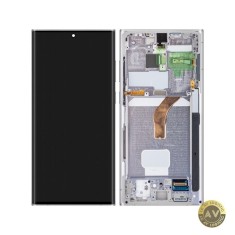 Display cu Touchscreen Samsung Galaxy S22 Ultra 5G S908 cu Rama Alb Service Pack GH82-27488C