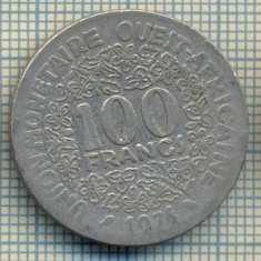 12138 MONEDA -STATELE AFRICII DE VEST-100 FRANCS-ANUL 1974 -STAREA CARE SE VEDE