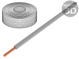 Cablu Litat Cu 0,5mm2 PVC Gri 10m