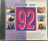 Various &lrm;&ndash; Best Of 92 VG+ / VG+ dublu cd euro house EMI, Germania, 1992