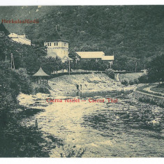 1338 - Baile HERCULANE, Caras Severin, river Cerna - old postcard - used - 1908