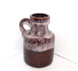 Vaza ceramica smaltuita fat lava - Cascade glaze 3 - marcaj SCHEURICH 414-16 Germania