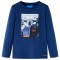 Tricou pentru copii cu m&acirc;neci lungi,, albastru jeans, 116 13136