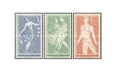 Cehoslovacia 1955 - primul Spartakiada, serie neuzata foto