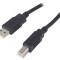 Cablu USB 2.0 A-B, 3m, negru