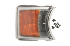 Lampa Semnalizator fata stanga dreapta culoare sticla: portocaliu, H21W P21W, led: 4 8, cu Lumini zi SCANIA P,G,R,T dupa 2003 foto