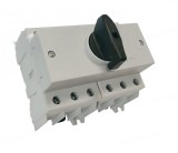 Comutator sursa 3x80A 3 poli 80A 1-0-2 rotativ modular montare pe sina, Omu System