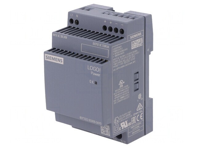 Alimentator DIN 54W 12V 4.5A IP20