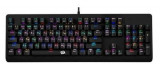 Tastatura gaming mecanica Redragon Sani, iluminare RGB (Negru)
