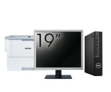 Pachet Calculator Second Hand DELL OptiPlex 3080 MiniPC, Intel Core i5-10500 3.10 - 4.50GHz, 8GB DDR4, 256GB SSD + Monitor 19 Inch + Imprimanta Brothe