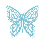 Cumpara ieftin Sticker decorativ Fluture, Albastru deschis, 60 cm, 1150ST-10, animale si pasari, Oem
