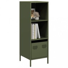 vidaXL Dulap &icirc;nalt verde măslină 35x39x103,5 cm oțel