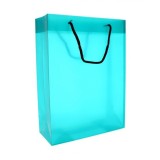 GIFT BAG WITH ROPE HANDLE TURQUOISE