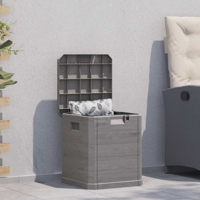 vidaXL Ladă de depozitare pentru grădină, maro, 90 L