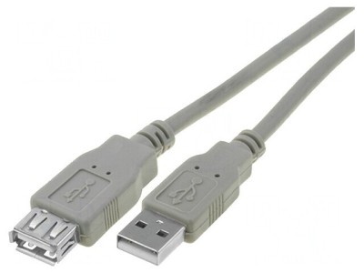 Cablu USB 2.0 USB A-A 3m Gri foto