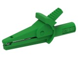 Bornă crocodil verde 10A 51mm nichelată ELECTRO-PJP 5002/LM-IEC-V