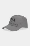 Armani Exchange șapcă culoarea bej, cu imprimeu, 954039 CC513