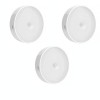 Set 3 x Lampa de veghe inteligenta LED cu senzor de miscare, USB, prindere magnetica, tip aplica, lumina dubla alb cald si rece