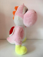 * Jucarie plush Yoshi Super Mario, roz, 37cm foto