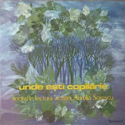 Disc vinil, LP. UNDE ESTI, COPILARIE (RECITAL IN LECTURA ACTRITEI)-AURELIA SORESCU-243300 foto