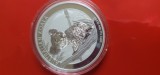 Moneda uncie argint pur 999,Australia koala 2015 UNC/ Capsulă, Australia si Oceania