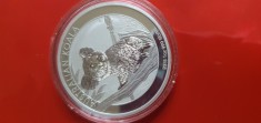 Moneda uncie argint pur 999,Australia koala 2015 UNC/ Capsulă
