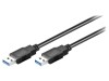 Cablu USB 3.0 Cross-over Goobay, 5m, Viteza 5Gbps, Conectori USB A Mufa