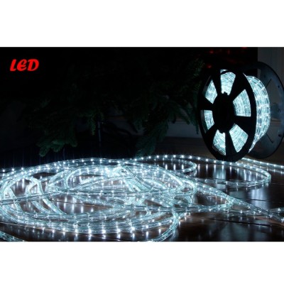 Cablu luminos LED Hoff, D 11 mm, alb foto