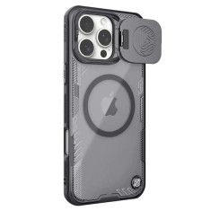 Husa iPhone 16 Pro Max Nillkin Iceblade Prop Magnetic, fara decupaj camera, negru foto