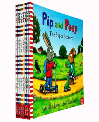 Pip And Posy Series Books 1-8 Collection Set By Axel Scheer(The Christmas Tree,The Snowy Day,Scary Monster,New Friend,The Little Puddle More!),Axel Sc foto